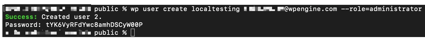 create user wp_user '@' localhost identified by password '