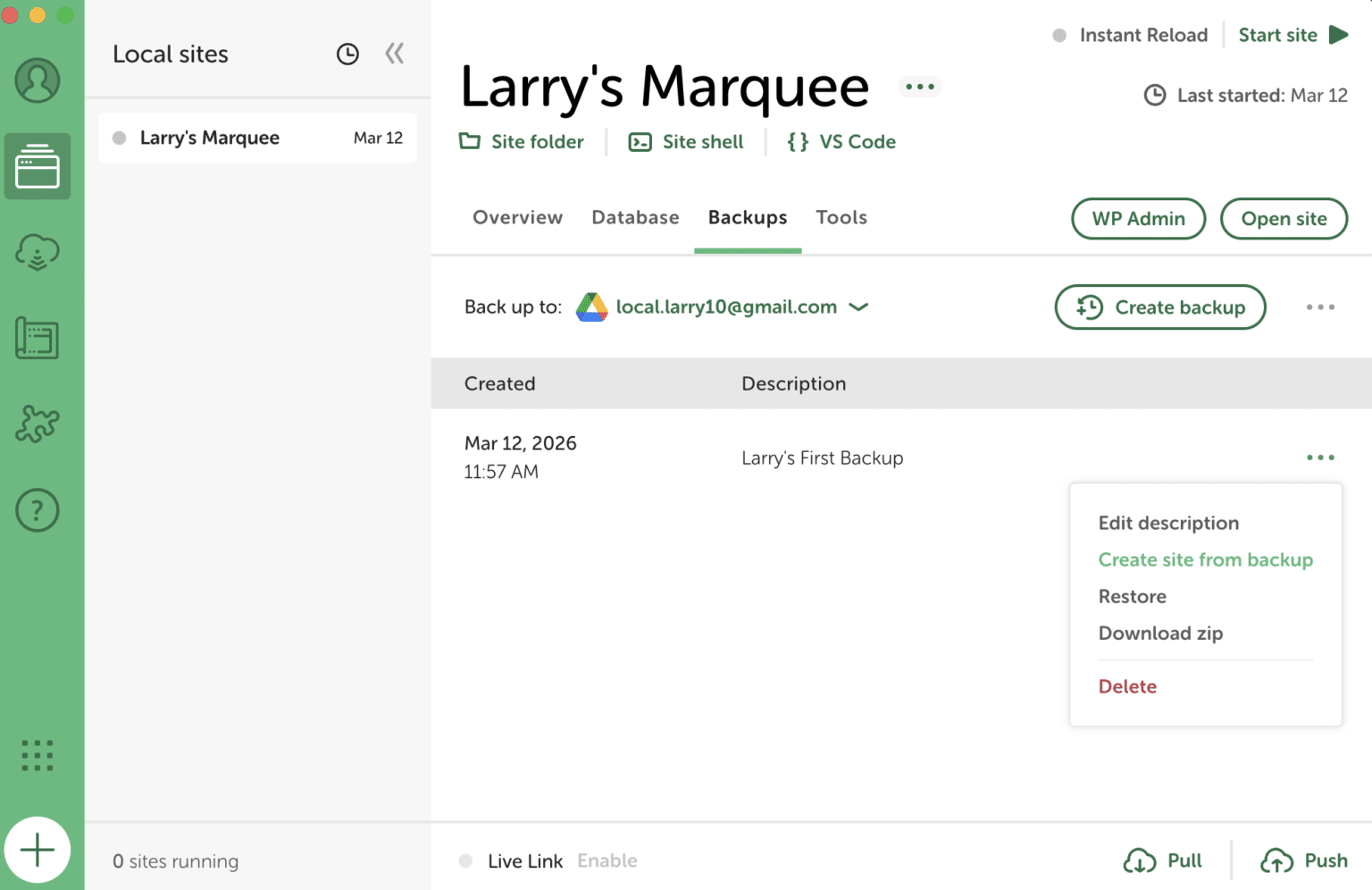 Local Cloud Backups - Local